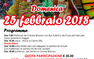 25.02.2018 – Gita al Carnevale di Cento