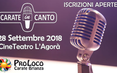 Carate in Canto – ISCRIZIONI APERTE!!